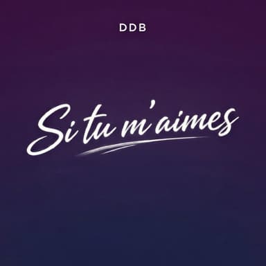Si tu m'aimes Cover